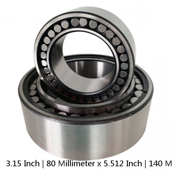 3.15 Inch | 80 Millimeter x 5.512 Inch | 140 Millimeter x 1.024 Inch | 26 Millimeter  CONSOLIDATED BEARING NJ-216 M  Cylindrical Roller Bearings